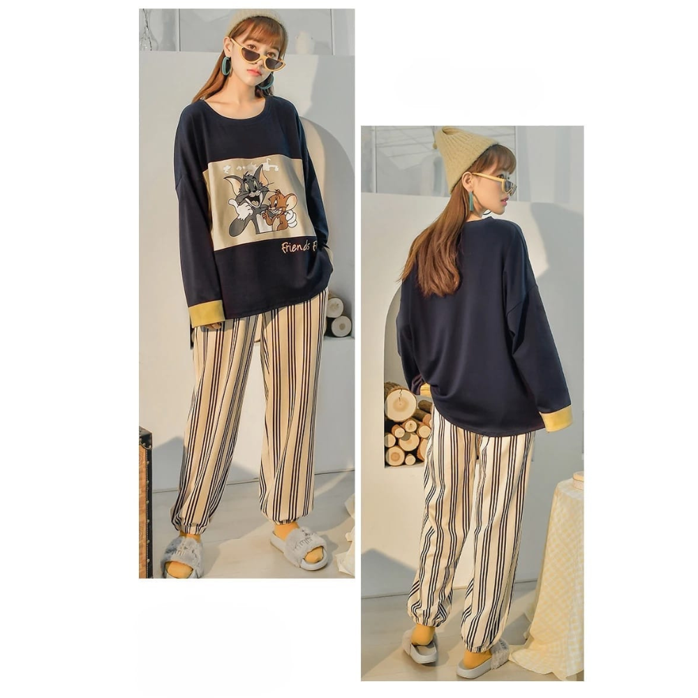 Tom & Jerry Printed Night suit