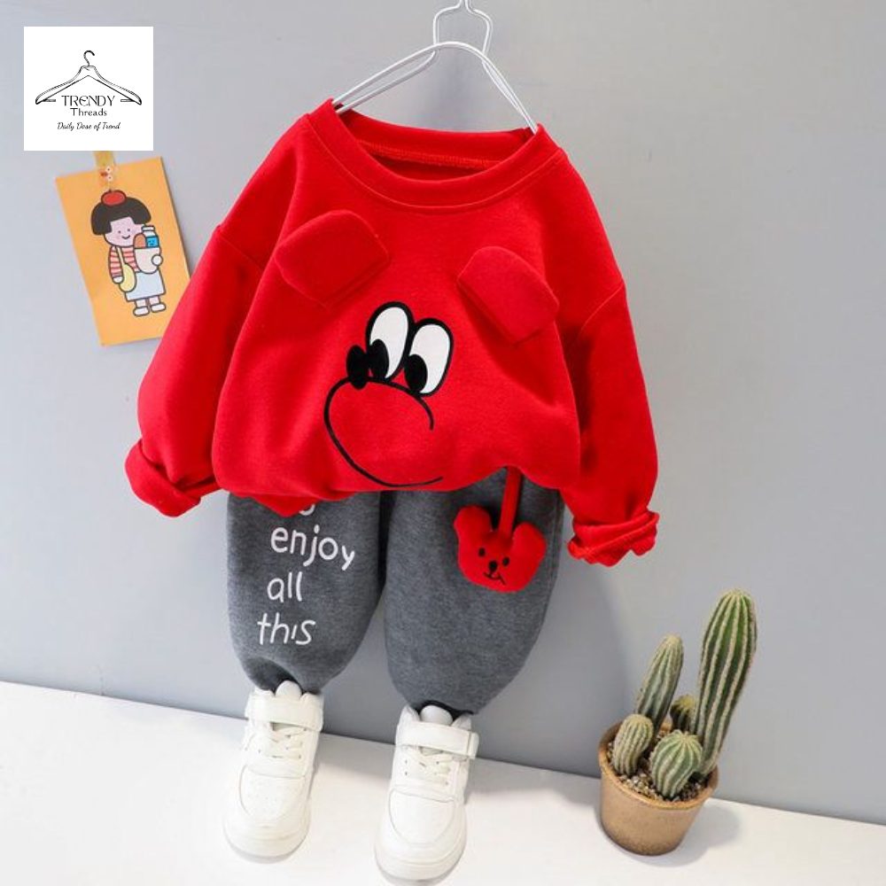 web name: Bear Face Sweatshirt – Cute Animal Outfit with 3D Ears