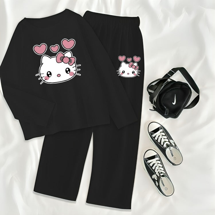 Kitty Printed Nightwear