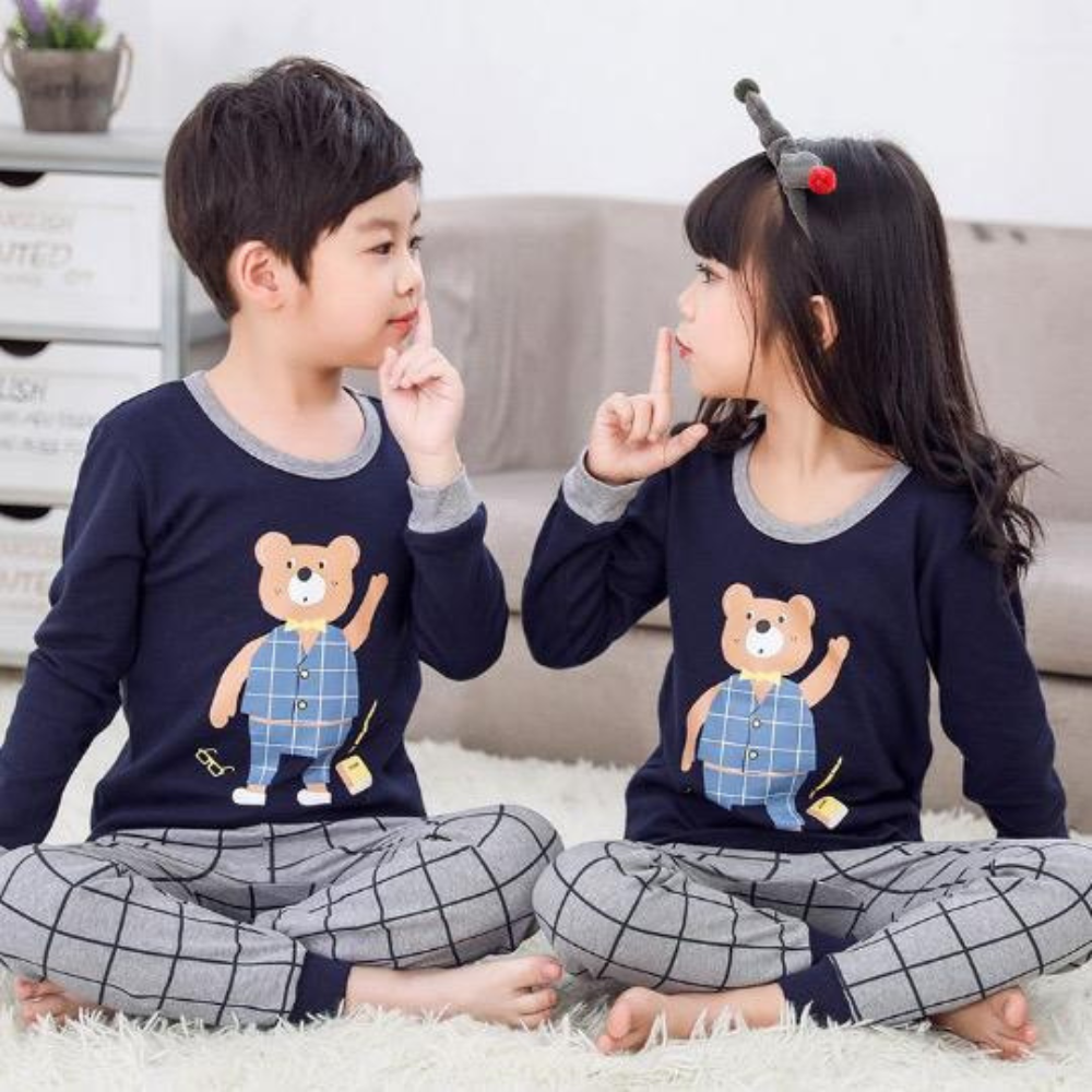 Bear Printed Night Wear for Kids