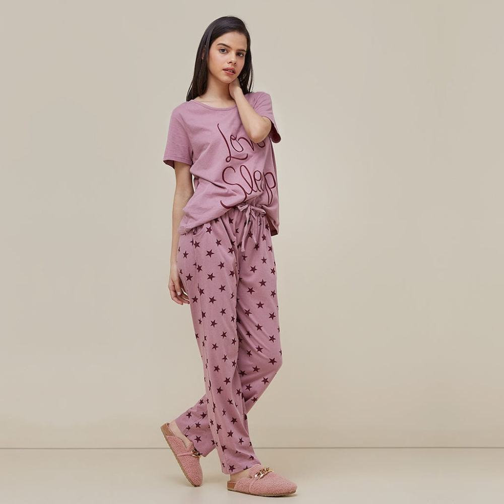 Love Sleep Printed Night Wear