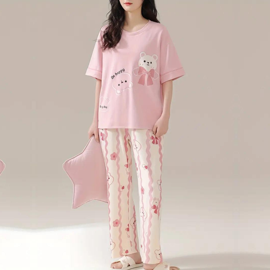 Be Happy Pink Night Wear