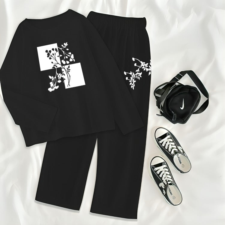 Graphic Tshirt and Flapper For Women