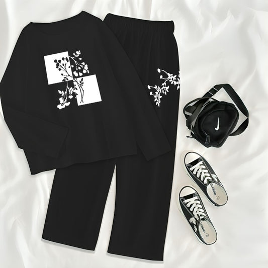 Graphic Tshirt and Flapper For Women