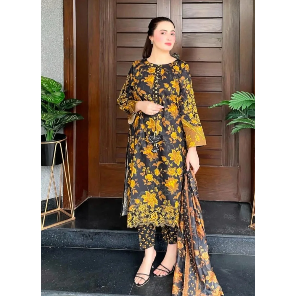 Elegant Swiss Lawn 3-Piece Cord Set