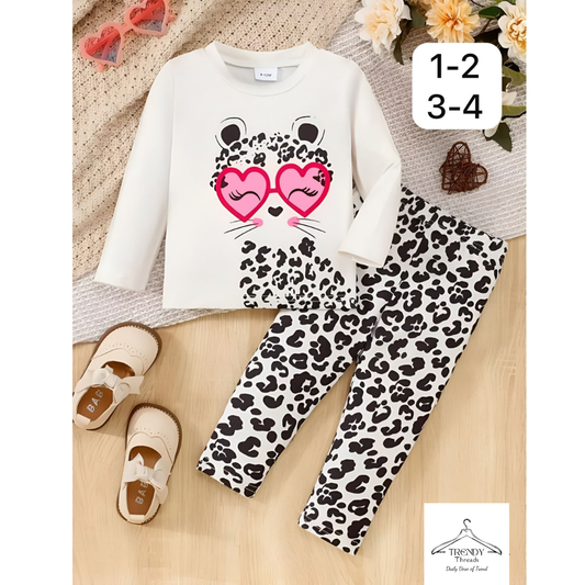 White Cool Cat Shirt & Trouser